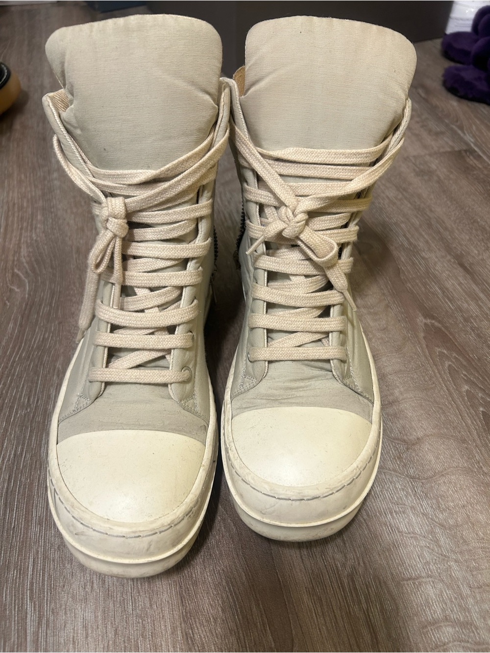 Rick Owens high top nylon shoes size 39